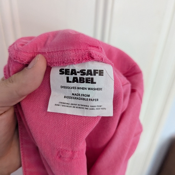 Lucy & Yak pink cut off shorts - Picture 5 of 5